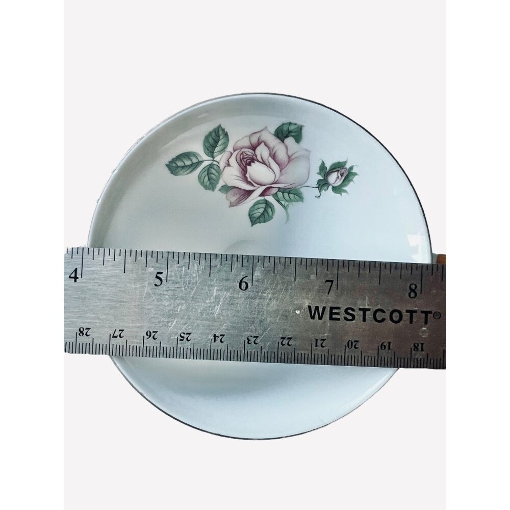 Royal Albert Bone China Saucer Anniversary Rose Gold Trim & Noritake Margot Cup - Picture 8 of 11